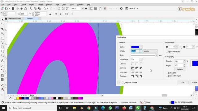 Applying Font Effect in Corel Draw / Graphic Design Tutorials / Text Decoration смотреть онлайн