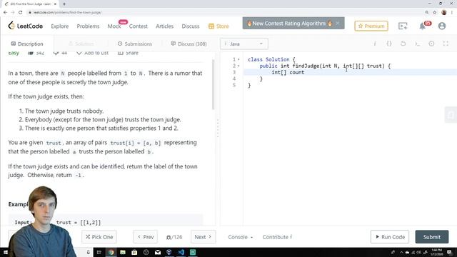 LeetCode 997. Find The Town Judge (Algorithm Explained) смотреть онлайн