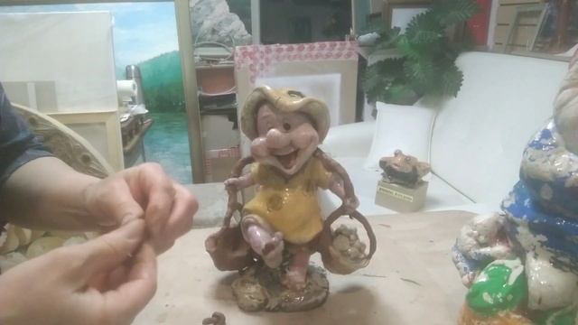 Ремонт садовых фигурок...Repair Garden Sculptures