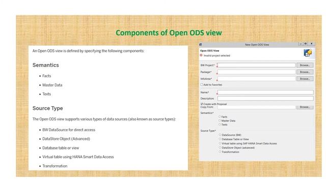 What is Open ODS view in HANA( Creation & Basic Features are explained) смотреть онлайн