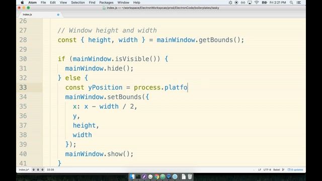 Build Real world compelling cross platform Electron App, positioning of windows part 10 смотреть онлайн