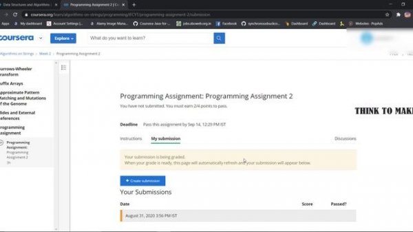 Algorithms on Strings, All Quiz Answers with Assignments.