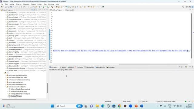 Java File Handling смотреть онлайн