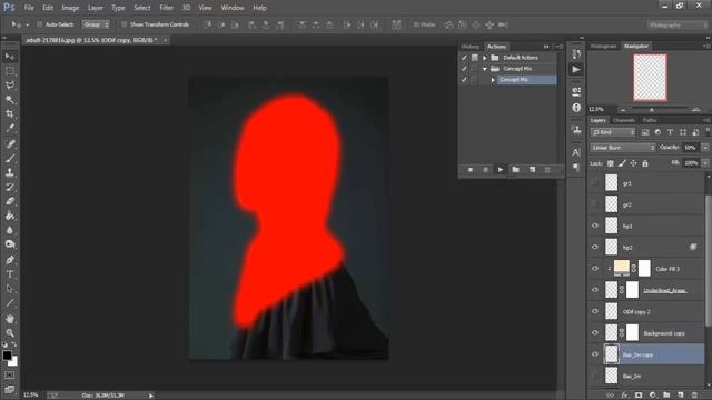 Photo Manipulation Tutorial Mix Art Photoshop Brush Portrait Editing смотреть онлайн