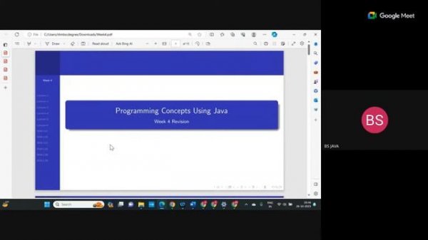 Revision Session: Quiz-1