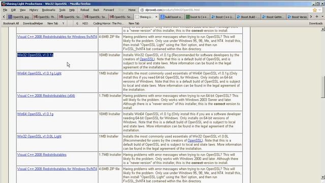OpenSSL libraries for MS VC++ смотреть онлайн