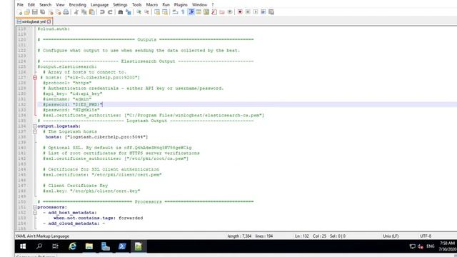 Установка кластера elasticsearch часть 6. Установка winlogbeat смотреть онлайн