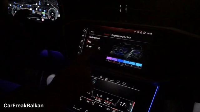 NEW 2021 Audi A6 Ambient Lighting + Exterior Lights - HOW TO SEPARATE THE AMBIENT LIGHT COLOR смотреть онлайн