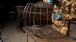 Шар габион из проволоки по чертежам своими руками