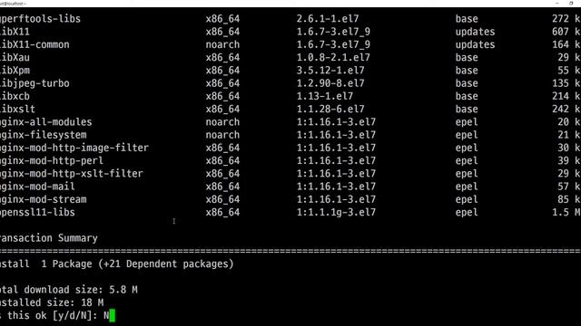 CentOS7 기초, cx7, 36강, 웹서버 세팅, nginx 설치, 2021 05 29 смотреть онлайн