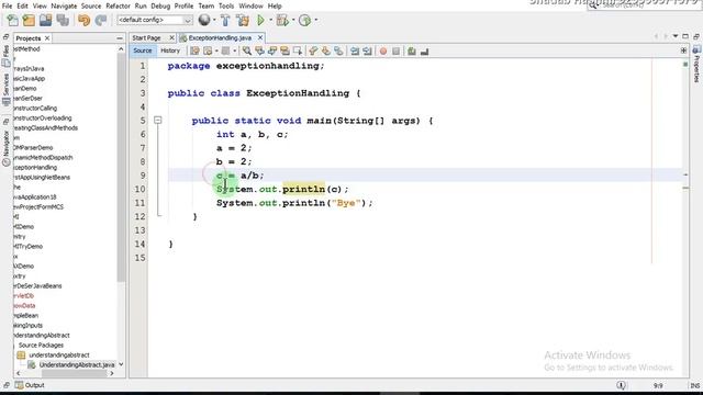 Exception Handling in Java смотреть онлайн