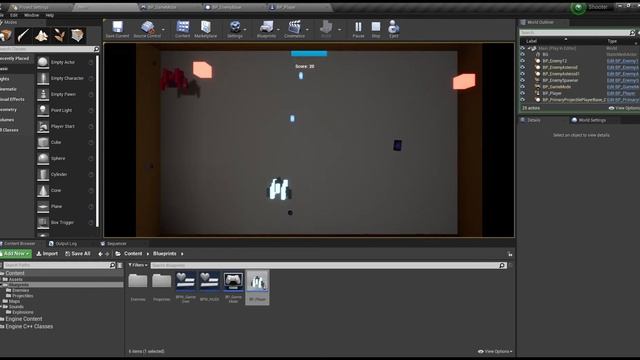 Space Invaders Unreal Game - Score, Health, SFX implemented смотреть онлайн