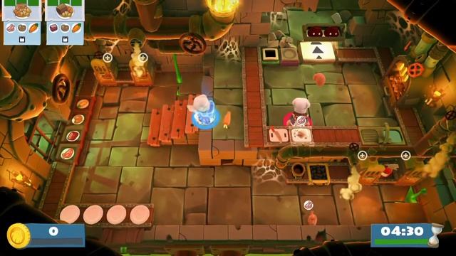Overcooked 2 Night of the Hangry Horde DLC Gameplay - Hmm Roast Dinner ( 2 Player Gameplay ) смотреть онлайн