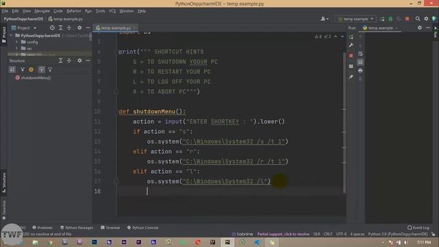 Shutdown Your PC with Single Command, Python Script смотреть онлайн
