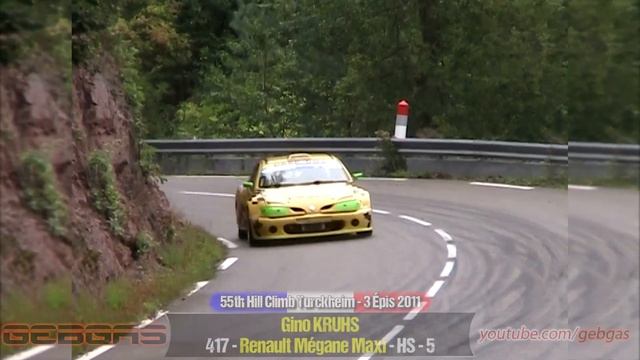 Renault Mégane Maxi - Gino KRUHS - HILL CLIMB - 2011 - Turckheim-Trois Epis