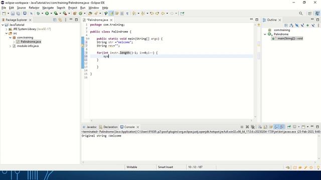How to check whether a string is palindrome or not in java?(In Tamil) смотреть онлайн