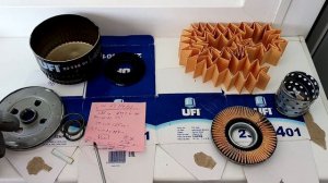 Распил масляного фильтра UFI 23.114.01 (фильтр на ВАЗ)