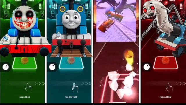 Yellow Thomas Train 🆚 Thomas Train Eater 🆚 Monster Thomas 🆚 Thomas The Train Tiles Hop EDM RUSH