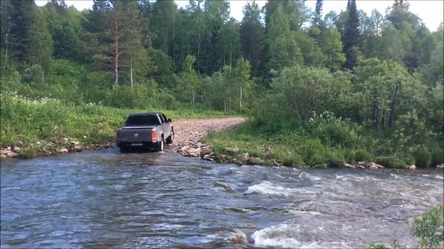 Брод через Лемезу по дороге Лемеза-Искушта. смотреть онлайн