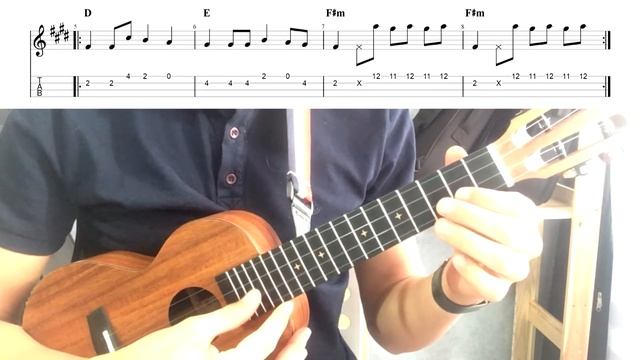 Как играть мем ТАНЕЦ С ГРОБОМ на укулеле + табы смотреть онлайн