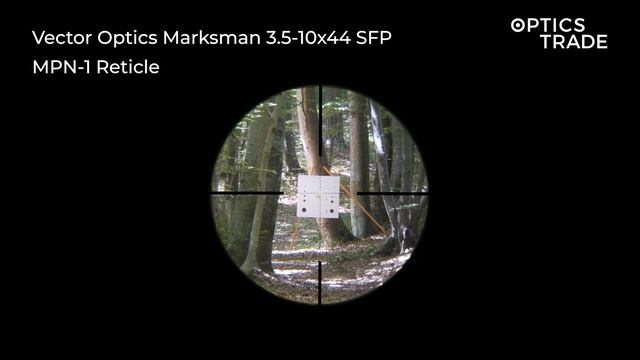 Vector Optics Marksman 3.5-10x44 SFP Reticle MPN-1 | Optics Trade Reticle Subtensions