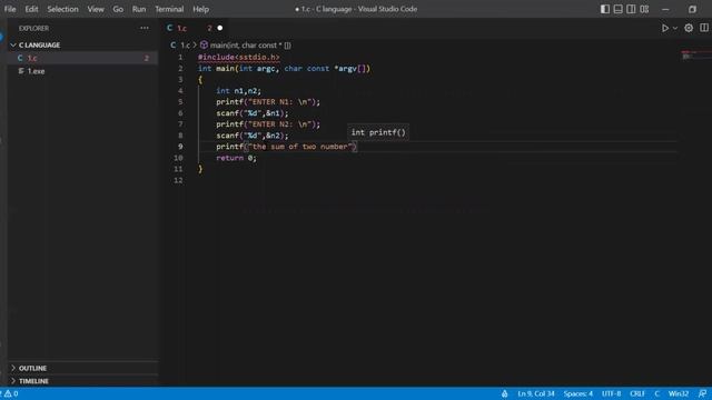 Sum of 2 numbers|C programming|#c #3 смотреть онлайн