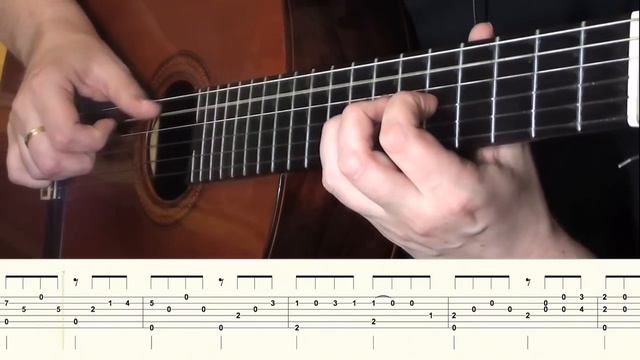 TUTO - GODFATHER / LE PARRAIN - tablature - FINGERSTYLE GUITAR смотреть онлайн
