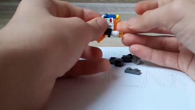 как сделать протез лего человечку/Lego лайфхак смотреть онлайн