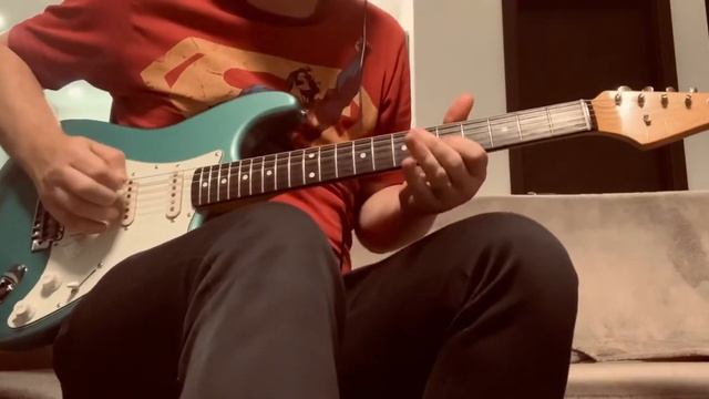 Fender Stratocaster with PAF Gibson humbucker in bridge смотреть онлайн