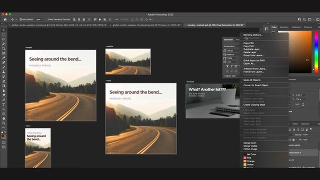 Designing in Multiple Formats | Photoshop Art Boards смотреть онлайн
