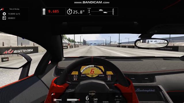 Assetto Corsa - Lamborghini Aventador SV sound смотреть онлайн