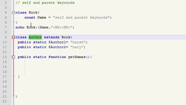 self and parent keywords in php oop смотреть онлайн