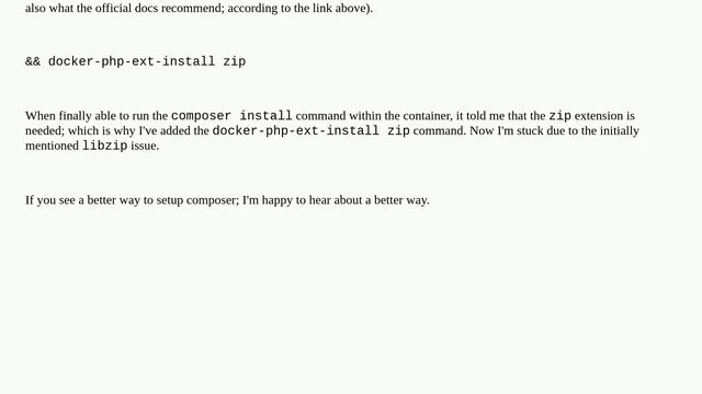 How to properly setup composer within PHP Apache Docker Container смотреть онлайн