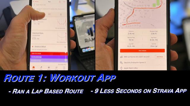 Apple Watch ULTRA - STRAVA App vs WORKOUT App (Comparing Distance & Pace) #applewatch #running смотреть онлайн
