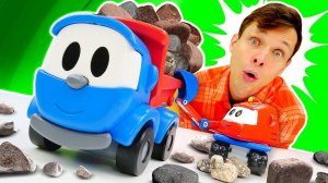 Видео для детей - Грузовичок Лева убирает завал на дороге! Мультики для малышей про машинки