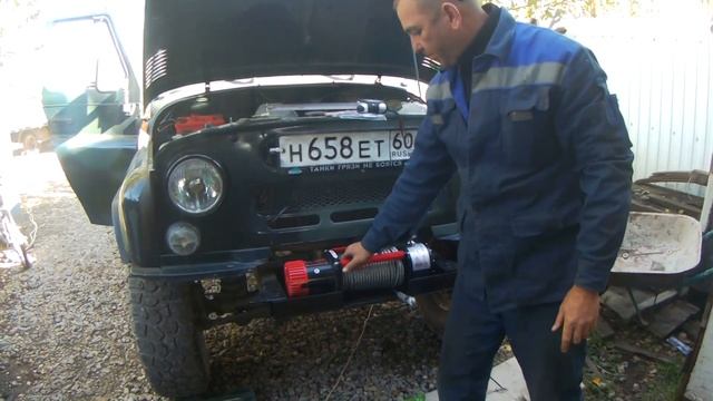 Установка лебедки на уаз 469 смотреть онлайн