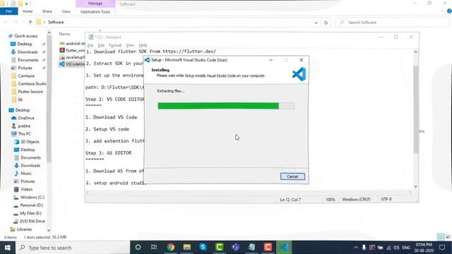 FLUTTER ENVIRONMENT SETUP/FLUTTER VS CODE IDE SETUP - Flutter தமிழ் - Flutter series 2 смотреть онлайн
