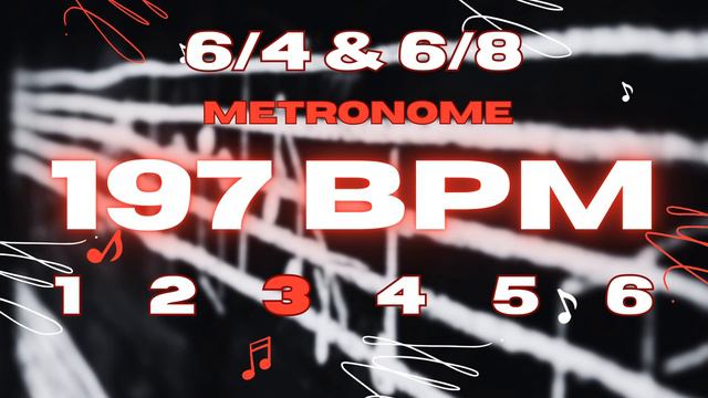 197 BPM - 6/4 & 6/8 Metronome смотреть онлайн