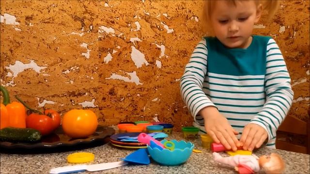 ?Плей До ?Play Doh ?Учим и лепим овощи ? Видео для самых маленьких смотреть онлайн