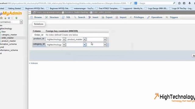 Foreign key in phpmyadmin смотреть онлайн