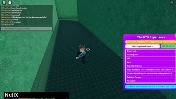 Roblox The UTG Experience Require Script Showcase