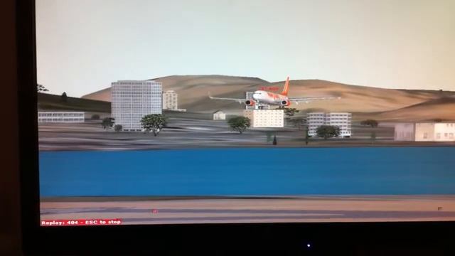 FSX Easyjet 737-800 landing at Elmas Airport, Cagliari смотреть онлайн