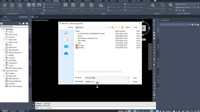 Create Line Type in Autocad and Civil 3d by your Self смотреть онлайн