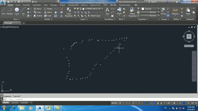 Importing survey data into AutoCAD смотреть онлайн