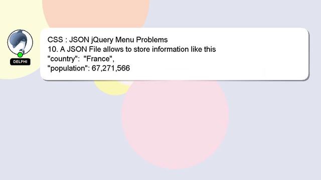 CSS : JSON jQuery Menu Problems смотреть онлайн