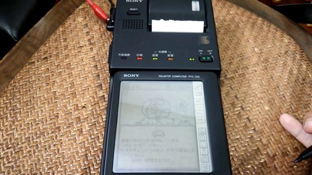 Sony PTC-310 with PTI - 300 printer. PDA 電子手帳 смотреть онлайн