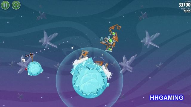 Angry Birds Space - Walkthrough 2-24 3 stars cold cuts level guide how to get three star levels смотреть онлайн