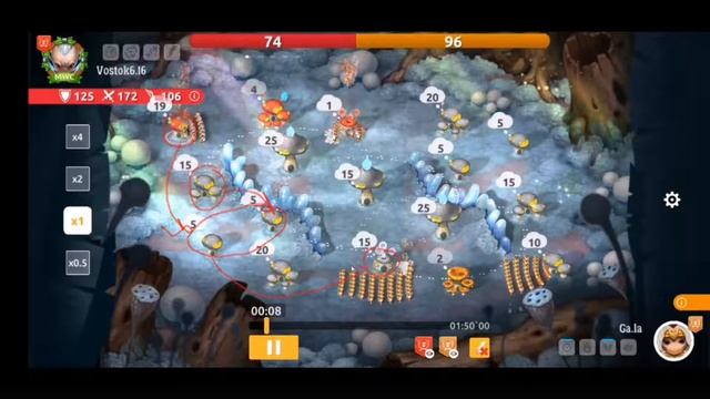 Mushroom Wars 2. Гайд по успешной игре. Разбор реплея. Аналитика ошибок. Видео 3 смотреть онлайн
