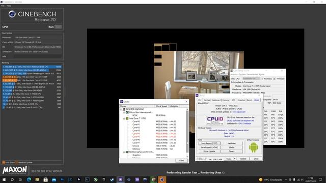 Teste temperatura I7 11700F Water Cooler Corsair H100X Cinebench r20 смотреть онлайн