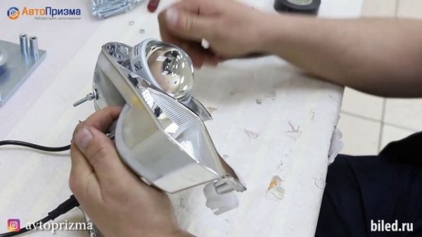 Lada Kalina Установка СВЕТОДИОДНЫХ линз Optima Professional Series